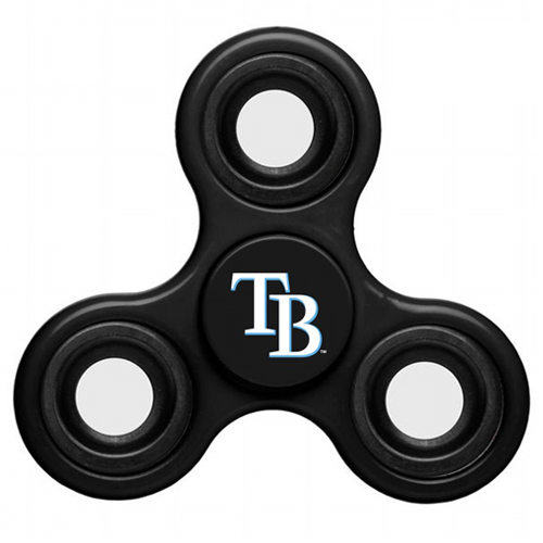 MLB Tampa Bay Rays 3 Way Fidget Spinner C38 - Black